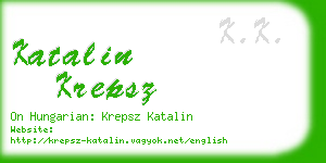 katalin krepsz business card